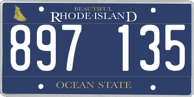 RI license plate 897135