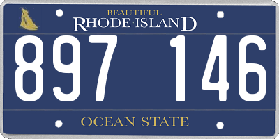 RI license plate 897146