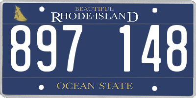 RI license plate 897148