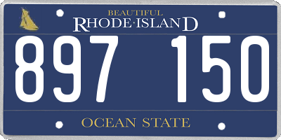 RI license plate 897150