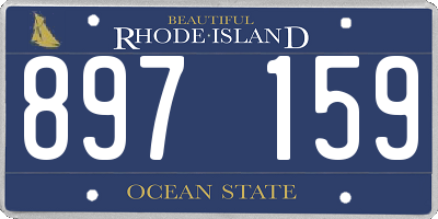 RI license plate 897159