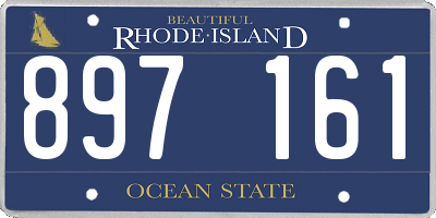 RI license plate 897161