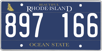 RI license plate 897166