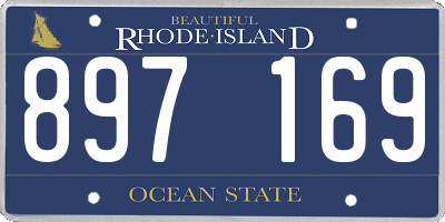RI license plate 897169