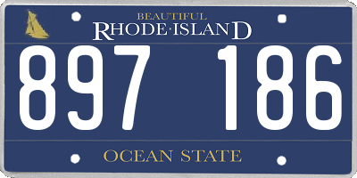 RI license plate 897186