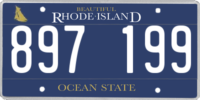 RI license plate 897199
