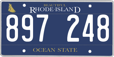 RI license plate 897248