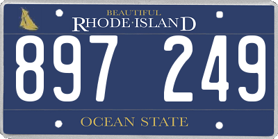 RI license plate 897249
