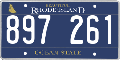RI license plate 897261