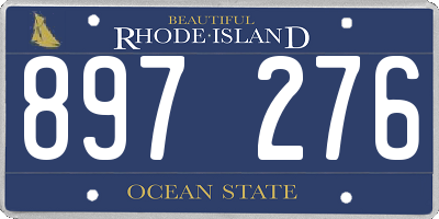 RI license plate 897276