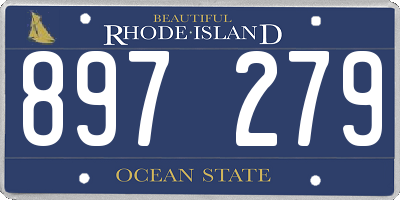 RI license plate 897279