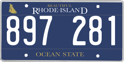 RI license plate 897281