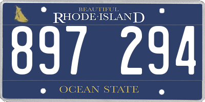 RI license plate 897294