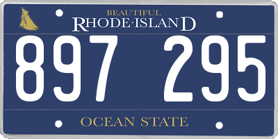 RI license plate 897295