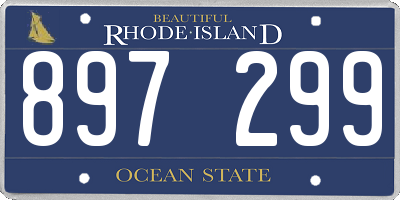 RI license plate 897299