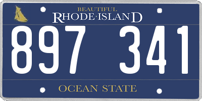 RI license plate 897341