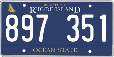 RI license plate 897351