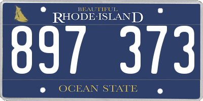 RI license plate 897373