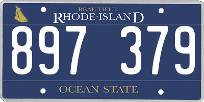 RI license plate 897379