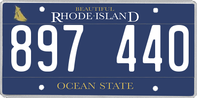 RI license plate 897440