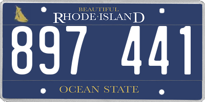 RI license plate 897441