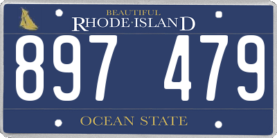 RI license plate 897479