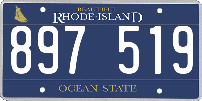 RI license plate 897519