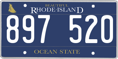 RI license plate 897520