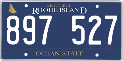 RI license plate 897527