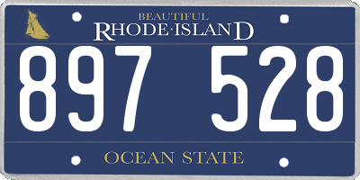 RI license plate 897528