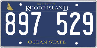 RI license plate 897529