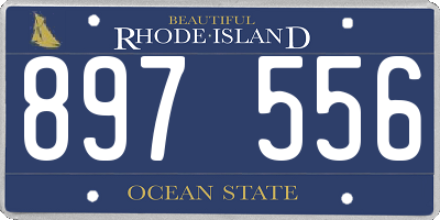 RI license plate 897556