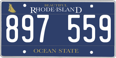 RI license plate 897559