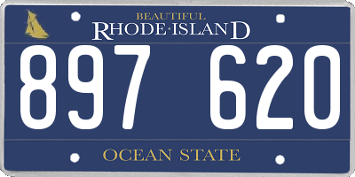 RI license plate 897620