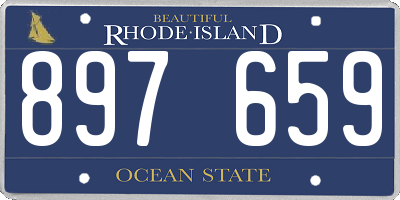 RI license plate 897659