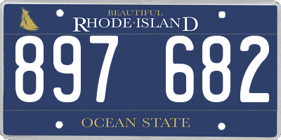 RI license plate 897682