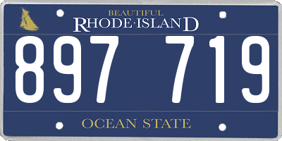 RI license plate 897719