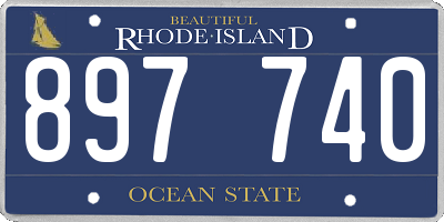 RI license plate 897740