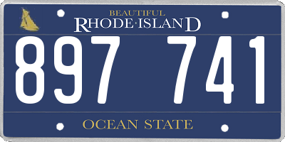 RI license plate 897741
