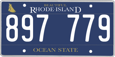 RI license plate 897779