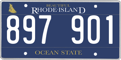 RI license plate 897901