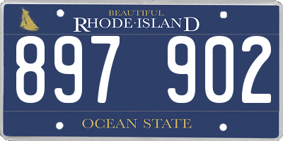 RI license plate 897902