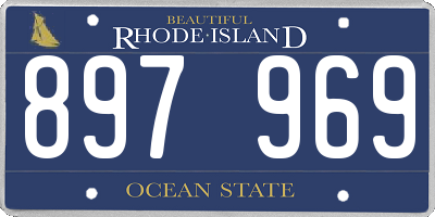 RI license plate 897969