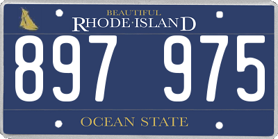 RI license plate 897975