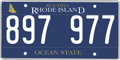 RI license plate 897977