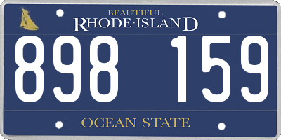 RI license plate 898159