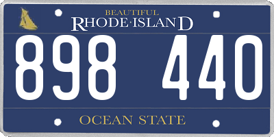 RI license plate 898440
