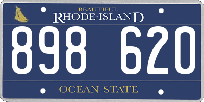 RI license plate 898620