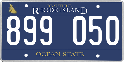 RI license plate 899050