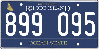 RI license plate 899095